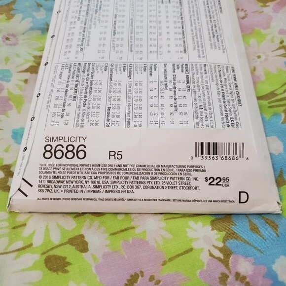 NEW Simplicity Vintage 1940's Dress Sewing Pattern - Picture 5 of 6